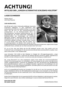 Lasse Schneider, Bad Oldesloe, Junge Alternative